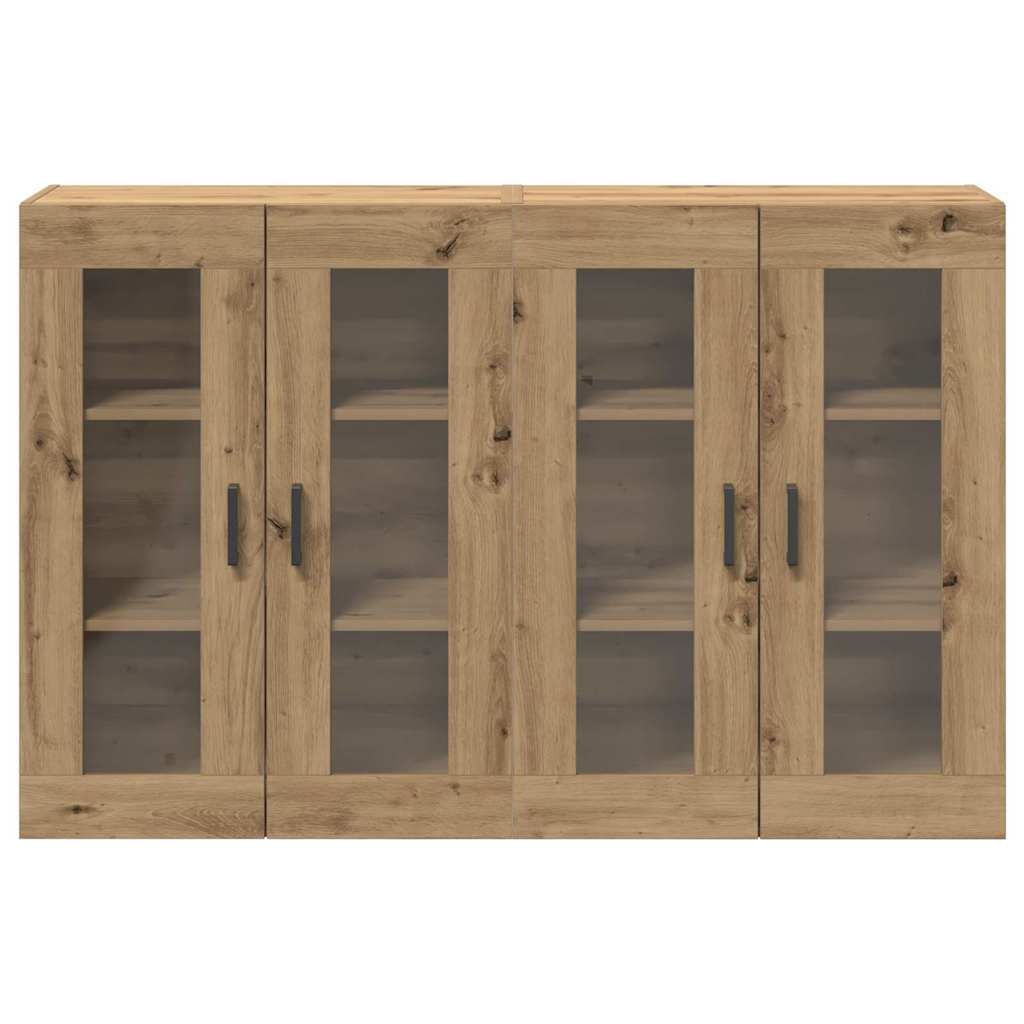 Wall Mounted Cabinets 2 pcs Artisan oak 69.5 x 34 x 90 cm