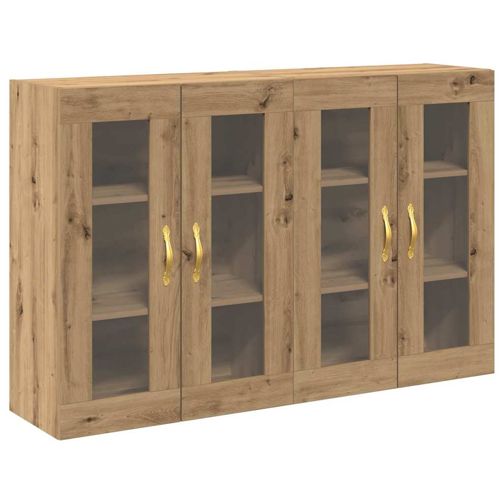 Wall Mounted Cabinets 2 pcs Artisan oak 69.5 x 34 x 90 cm