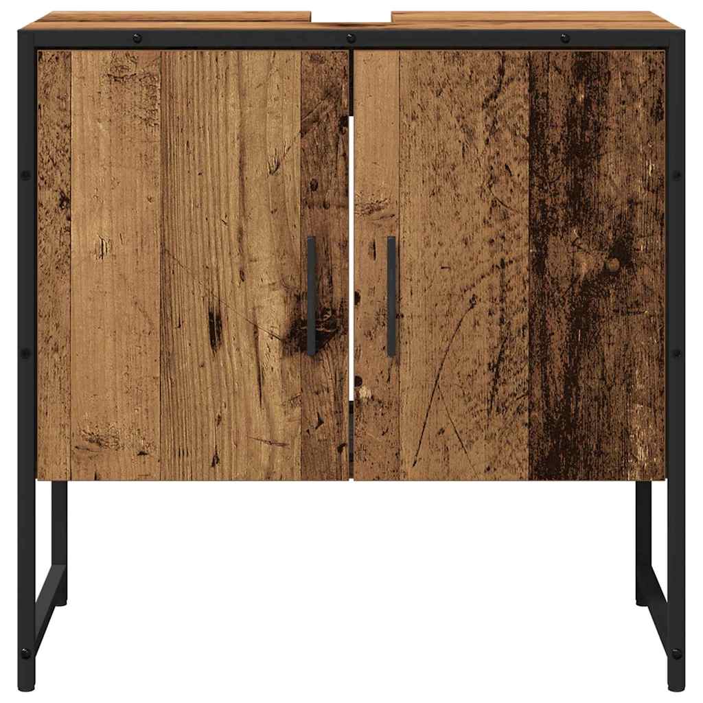 Bathroom Furniture Set with Storage 2 pcs Brown 60 x 33 x 60 cm