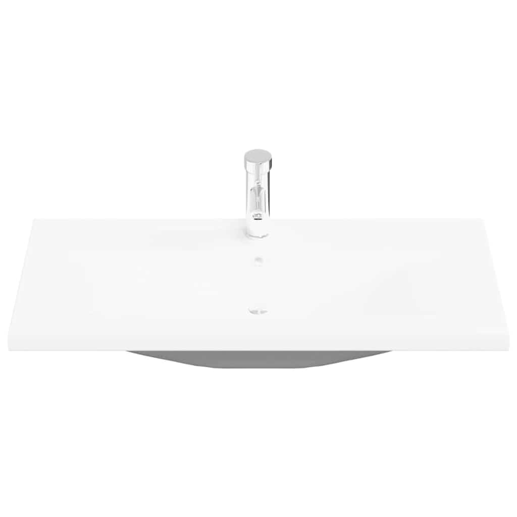 Bathroom Furniture Set with Door 3 pcs Black Oak 90x38.5x46cm