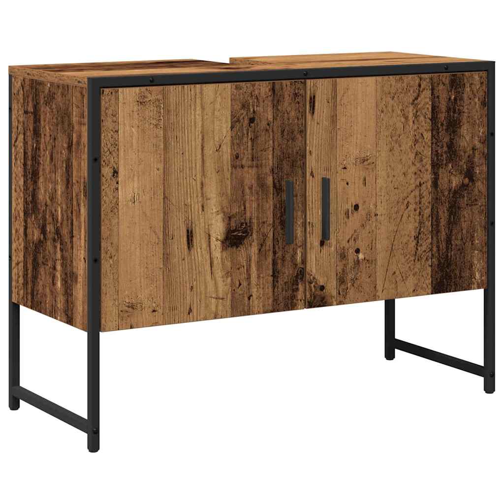 Bathroom Furniture Set with Storage 2 pcs Brown 80 x 33 x 60 cm