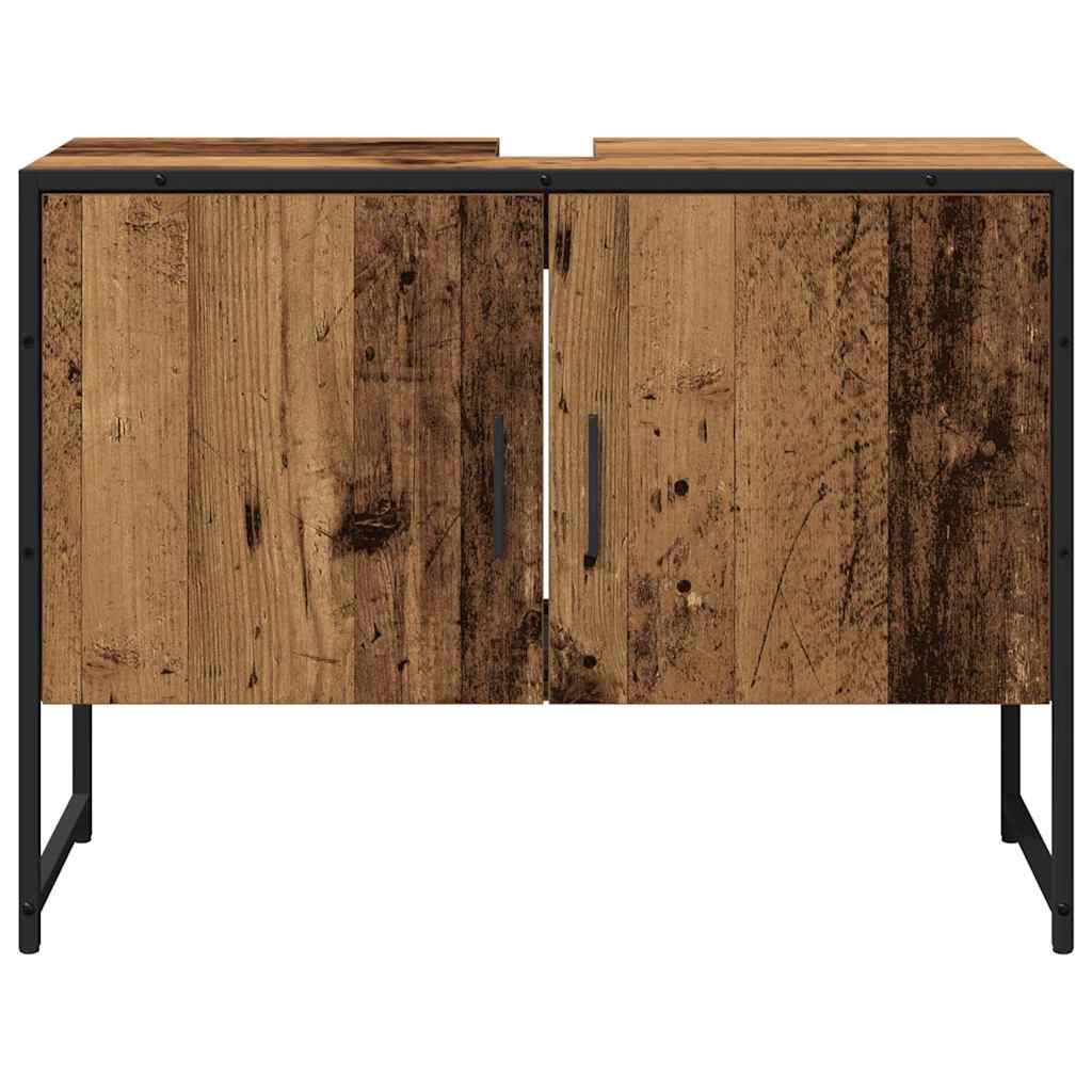 Bathroom Furniture Set with Storage 2 pcs Brown 80 x 33 x 60 cm