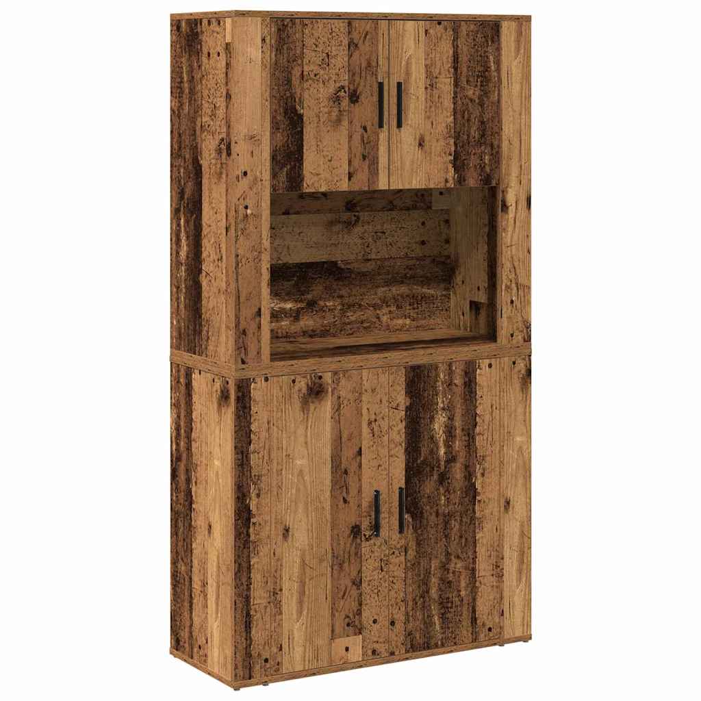 Highboard Old wood 80 x 33 x 150 cm Engineered wood