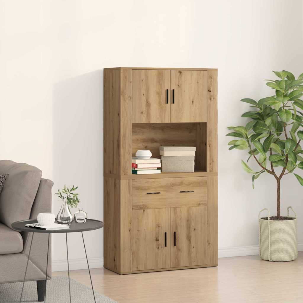 Highboard Artisan oak 80 x 33 x 150 cm Engineered wood