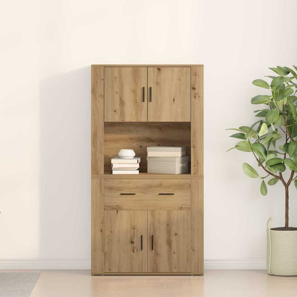 Highboard Artisan oak 80 x 33 x 150 cm Engineered wood