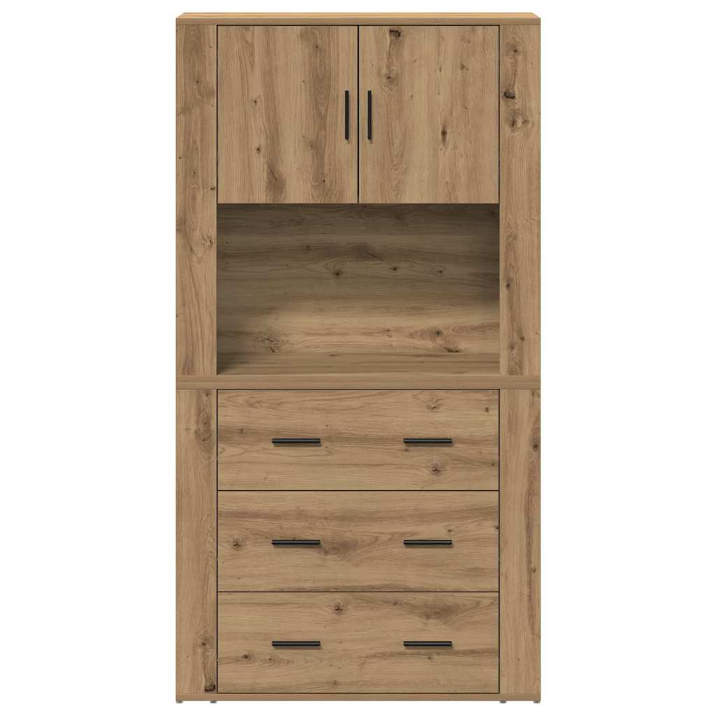 Highboard Artisan oak 80 x 33 x 150 cm Engineered wood