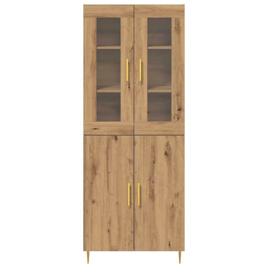 Highboard 2 pcs Artisan oak 69.5 x 34 x 180 cm Engineered wood