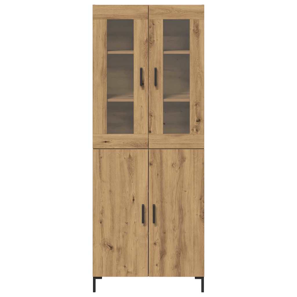 Highboard 2 pcs Artisan oak 69.5 x 34 x 180 cm Engineered wood