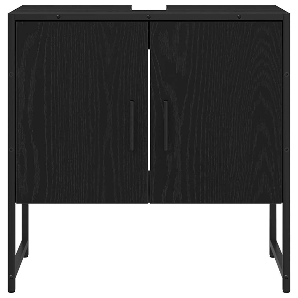 Bathroom Furniture Set with Door 3 pcs Black 33 x 33 x 102.5 cm