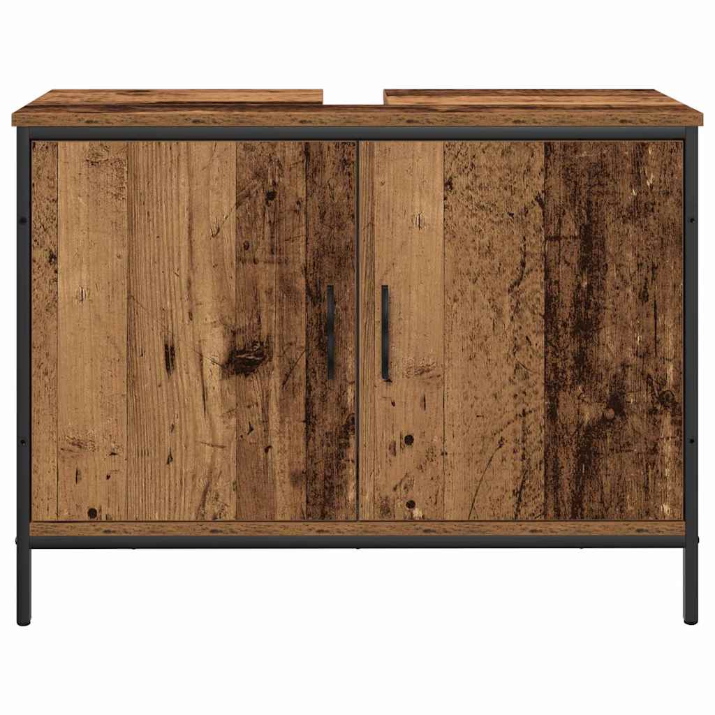 Bathroom Furniture Set with Storage 3 pcs Brown 80 x 30 x 44 cm