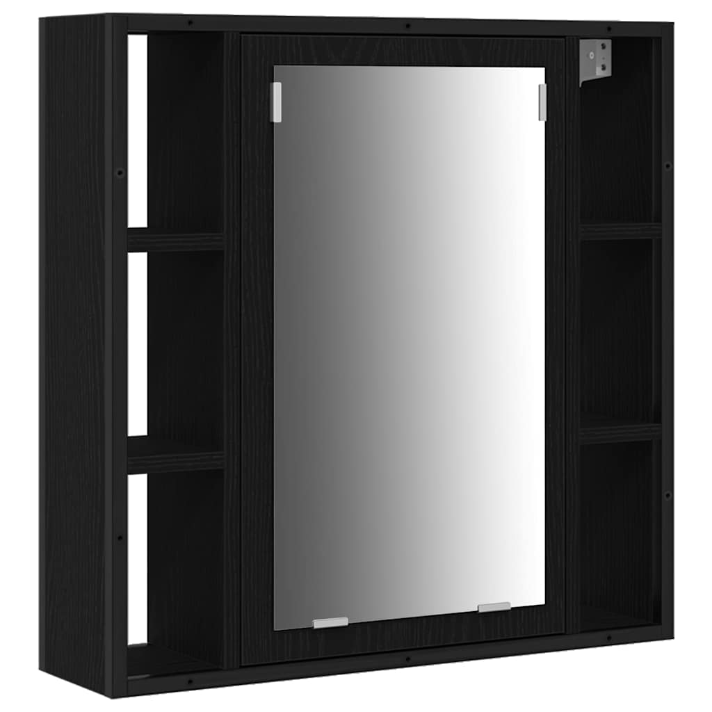 Bathroom Cabinet Set Other 3 pcs Black oak 33 x 33 x 185.5 cm