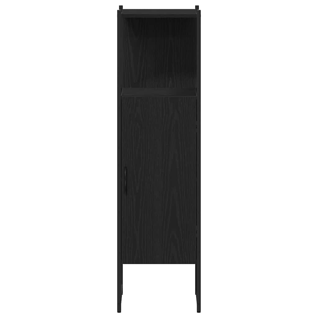 Bathroom Cabinet Set Other 4 pcs Black oak 33 x 33 x 185.5 cm