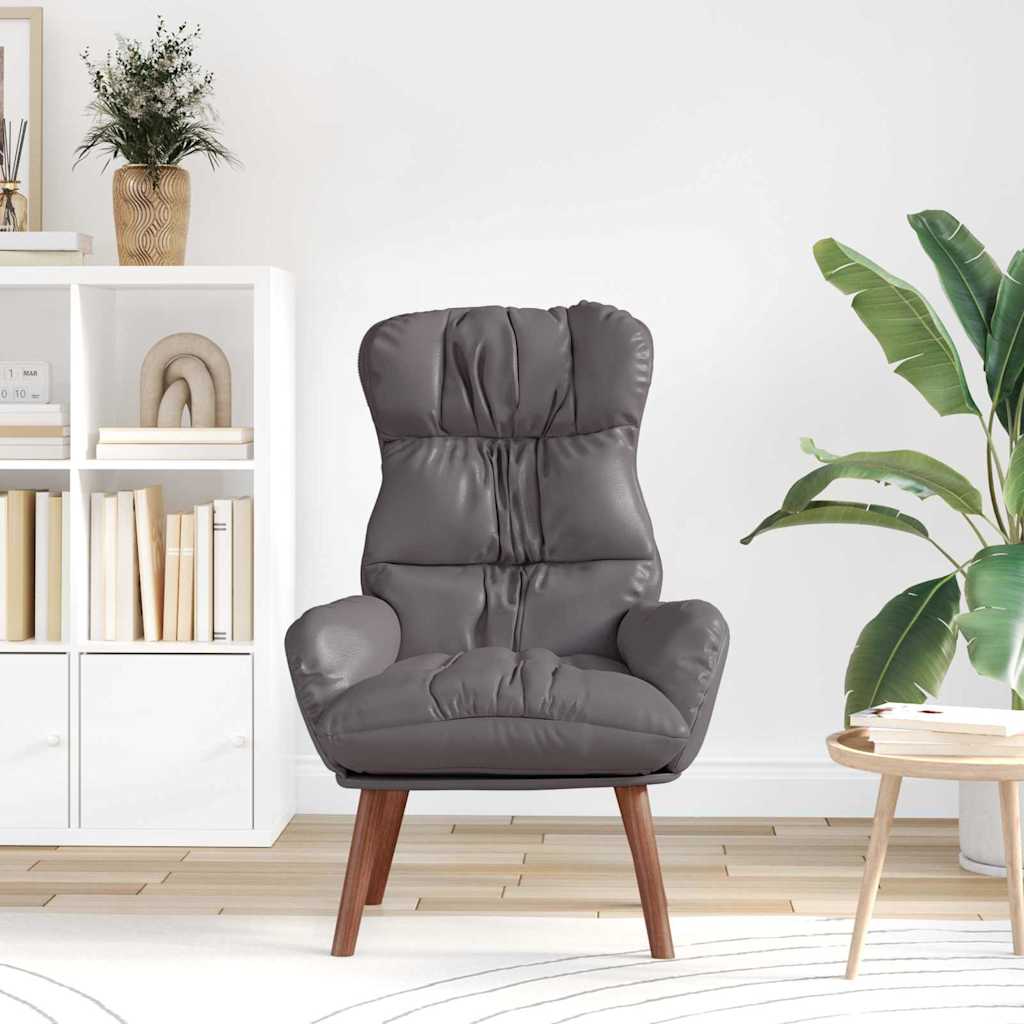 Relaxing Chair 69 X 74 X 93 Cm Faux Leather