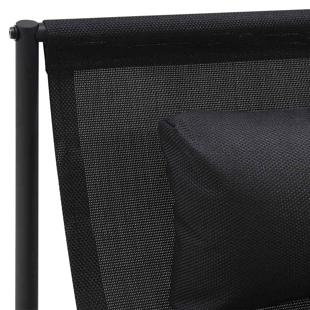 Garden Lounger Chair Anthracite 87x74x73 cm Steel and Textilene