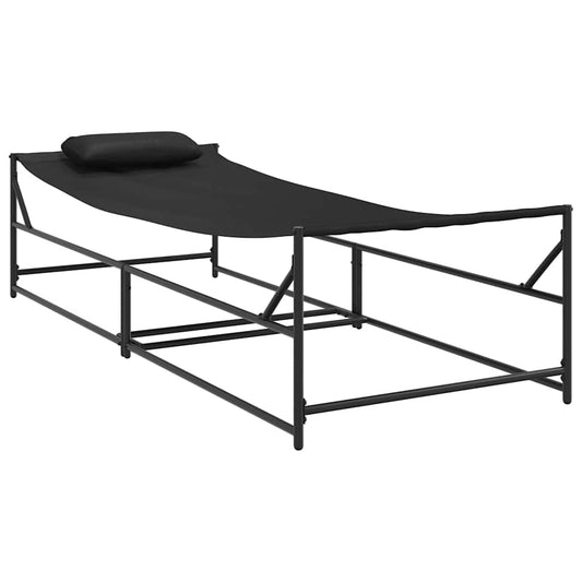 Sunbed Anthracite 200 X 74 X 73 Cm Textilene And Steel