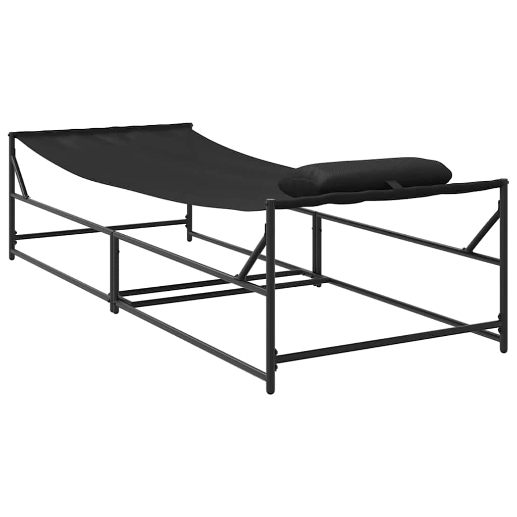 Sunbed Anthracite 200 X 74 X 73 Cm Textilene And Steel