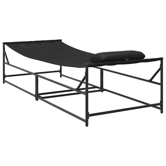 Sunbed Anthracite 200 X 74 X 73 Cm Textilene And Steel