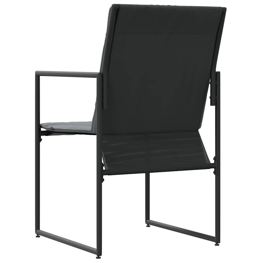 Garden Chairs 4 pcs Black and anthracite 50.5 x 59 x 81.5 cm