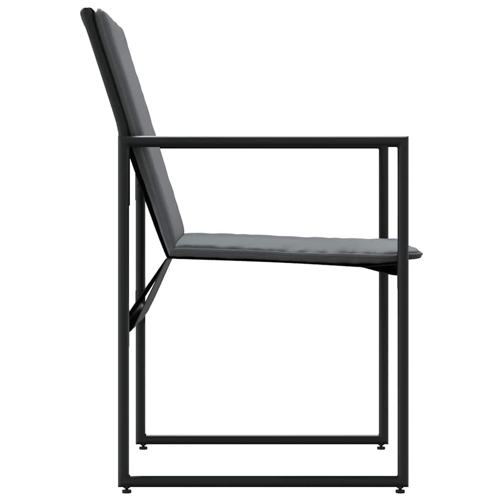 Garden Chairs 4 pcs Black and anthracite 50.5 x 59 x 81.5 cm