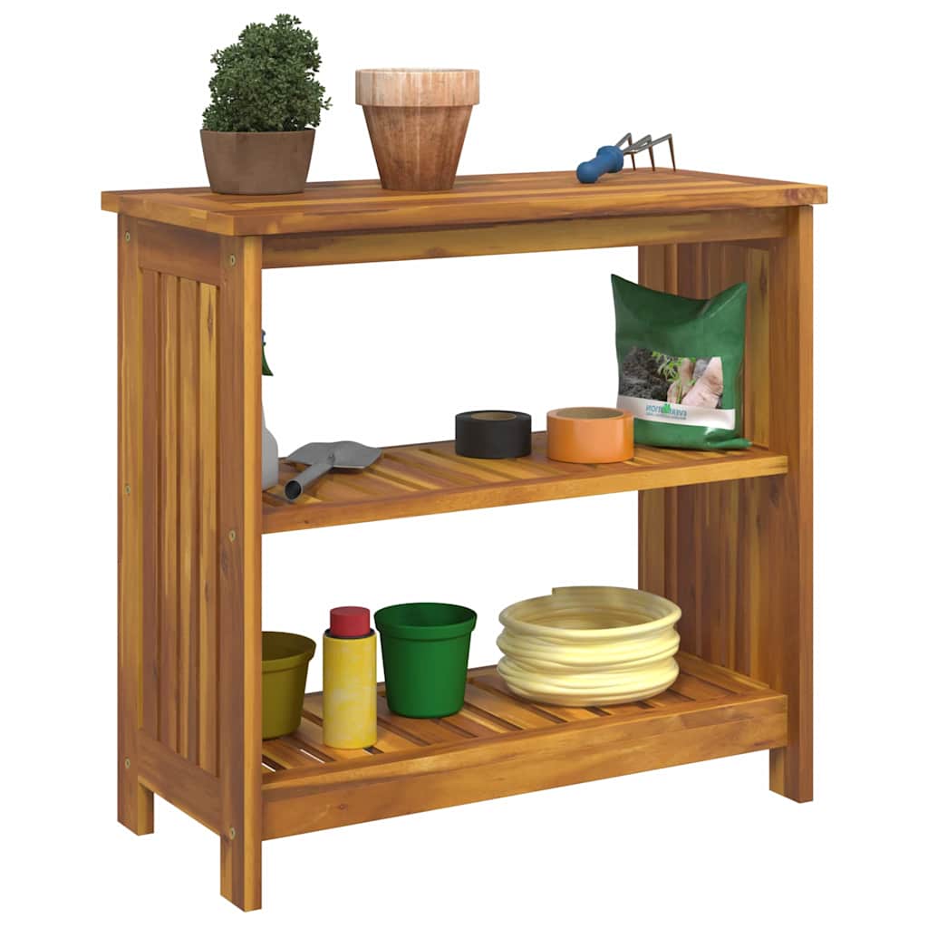 Garden Cabinet with Shelf with Storage Brown 75 x 35 x 70cm