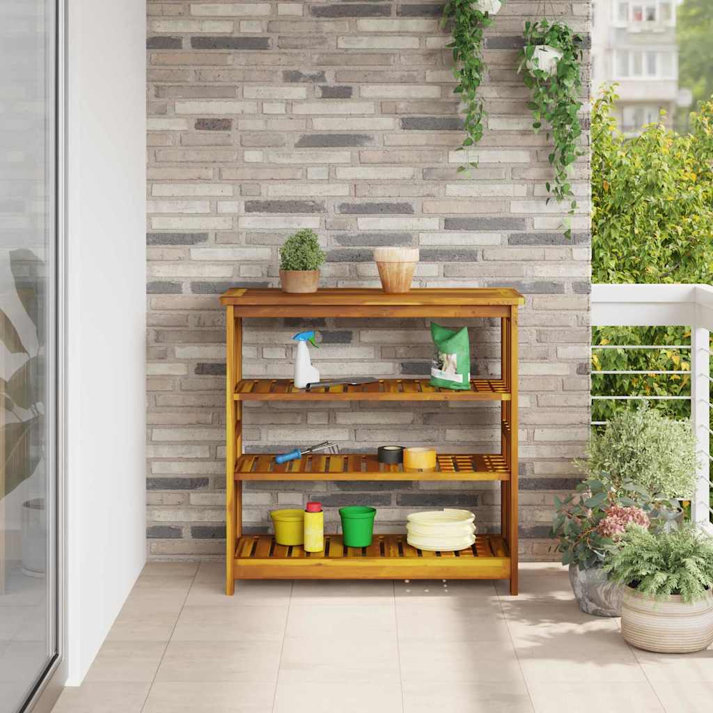Garden Cabinet with Shelf with Storage Brown 90 x 40 x 90cm