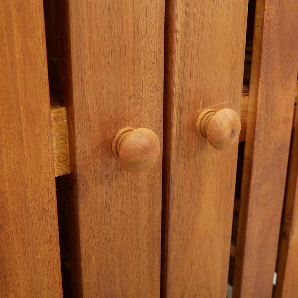 Garden Cabinet with Storage with Door Brown 78 x 36.5 x 78cm