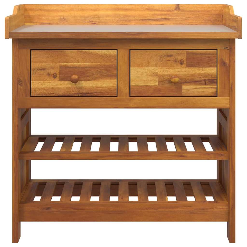 Garden Cabinet with Drawer with Shelf Brown 78 x 36.5 x 78cm