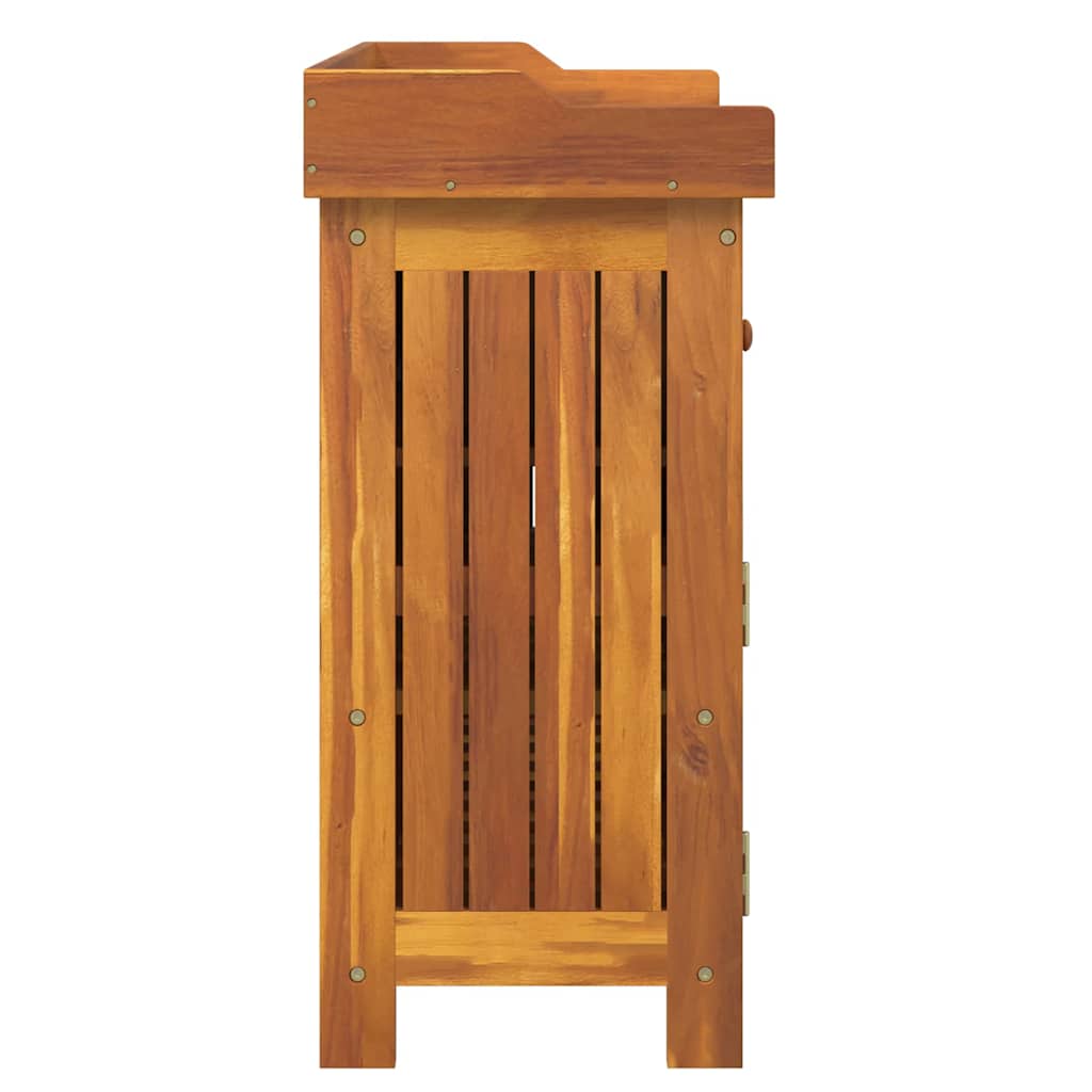 Garden Cabinet with Drawer with Storage Brown 78 x 36.5 x 78cm