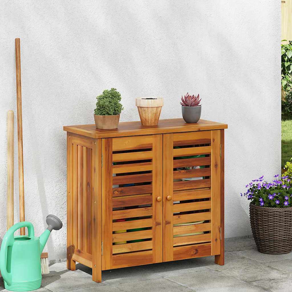 Garden Cabinet with Storage with Door Brown 75 x 35 x 70cm