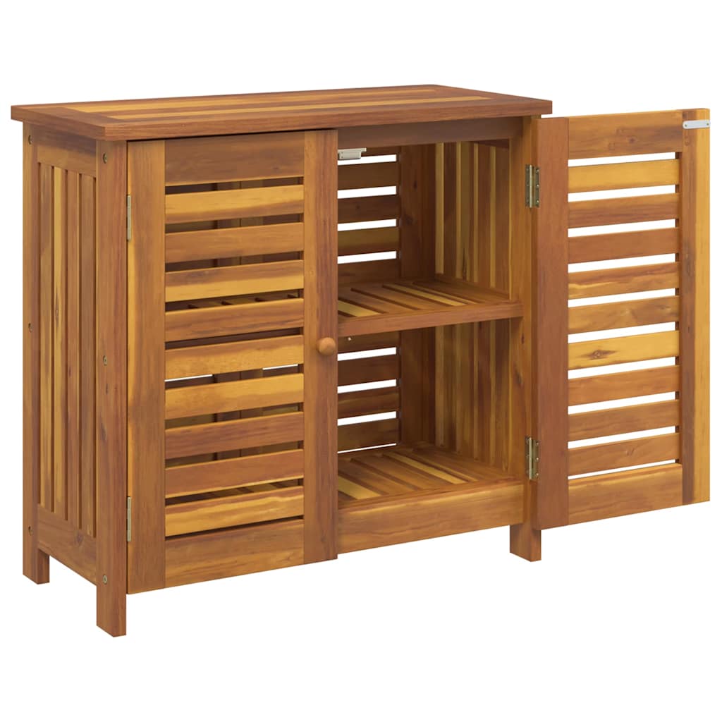 Garden Cabinet with Storage with Door Brown 75 x 35 x 70cm