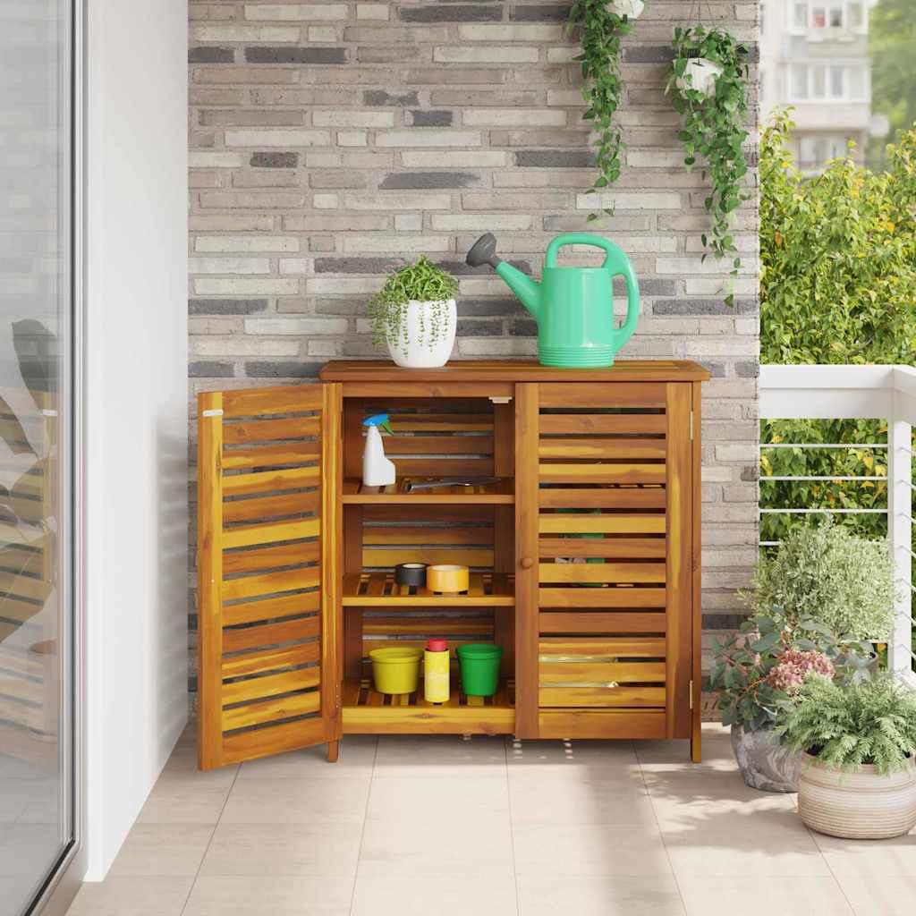 Garden Cabinet with Storage with Door Brown 90 x 40 x 90cm