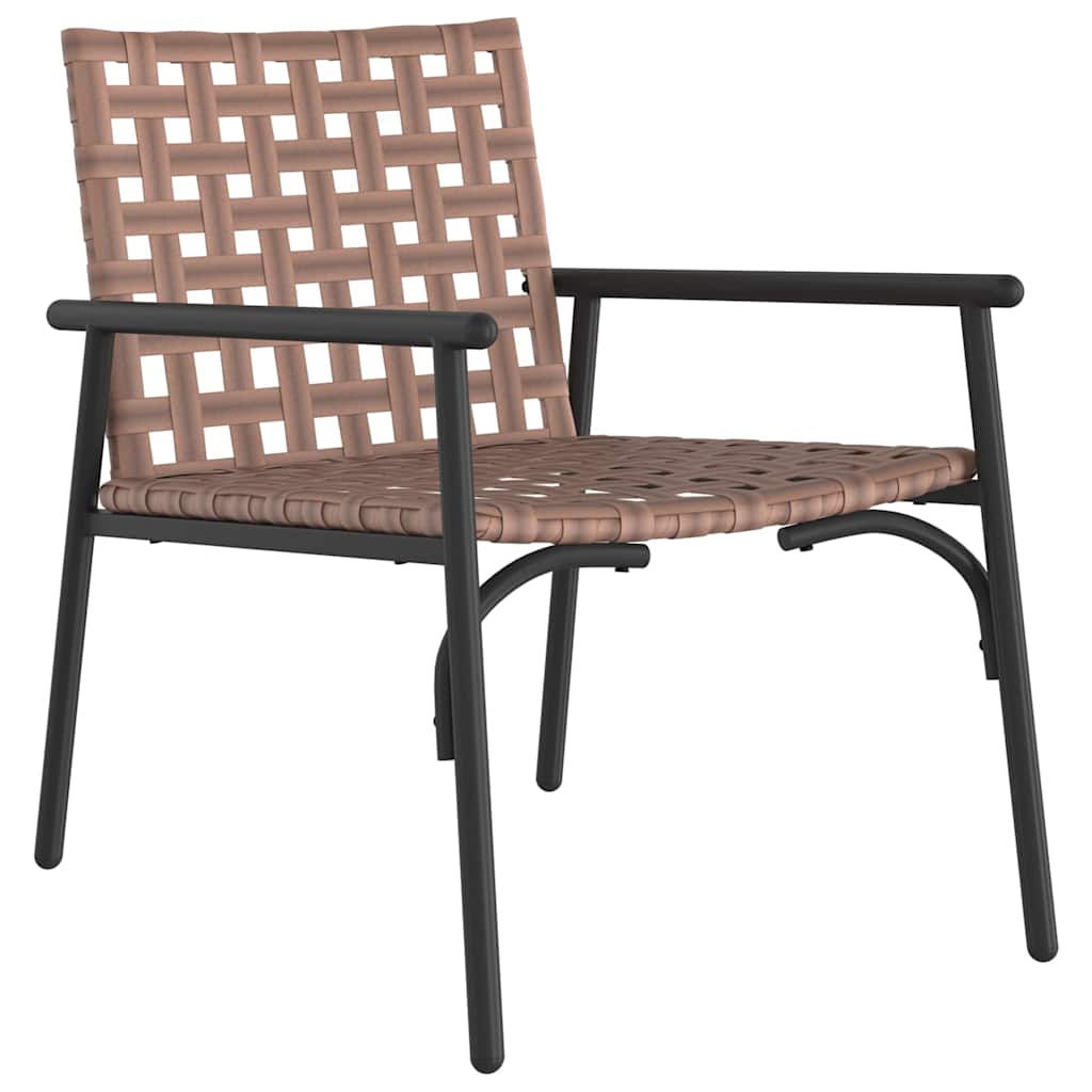 Garden Chair 2 pcs Black 79 x 56 x 73.5cm Poly Rattan