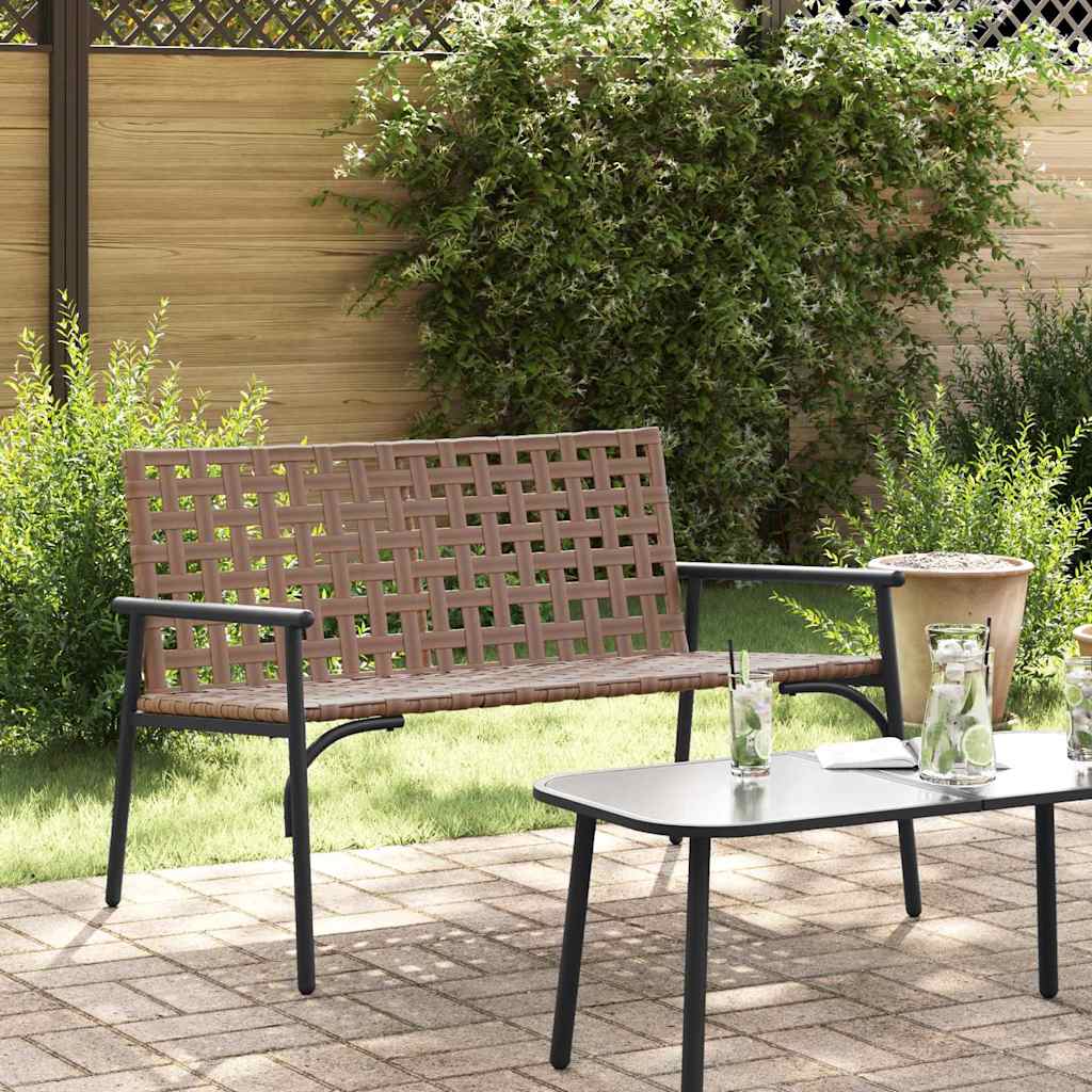 Garden Chair Black 113 x 79 x 75cm Poly Rattan