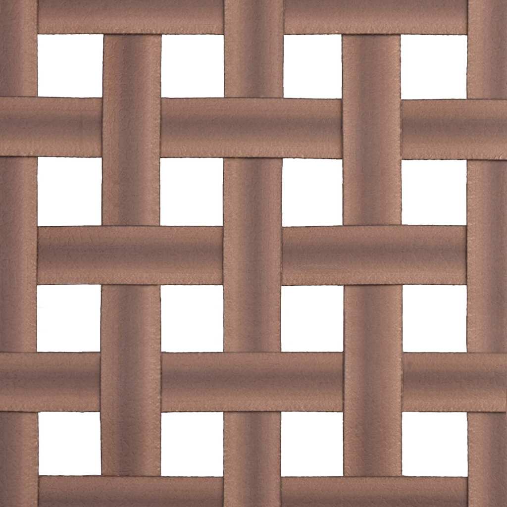 Garden Dining Set 4 pcs Brown Poly Rattan