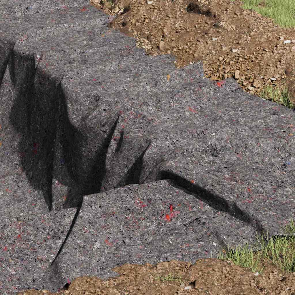 Pool Fleece Folding Grey 1 x 25 m Polyester and cotton