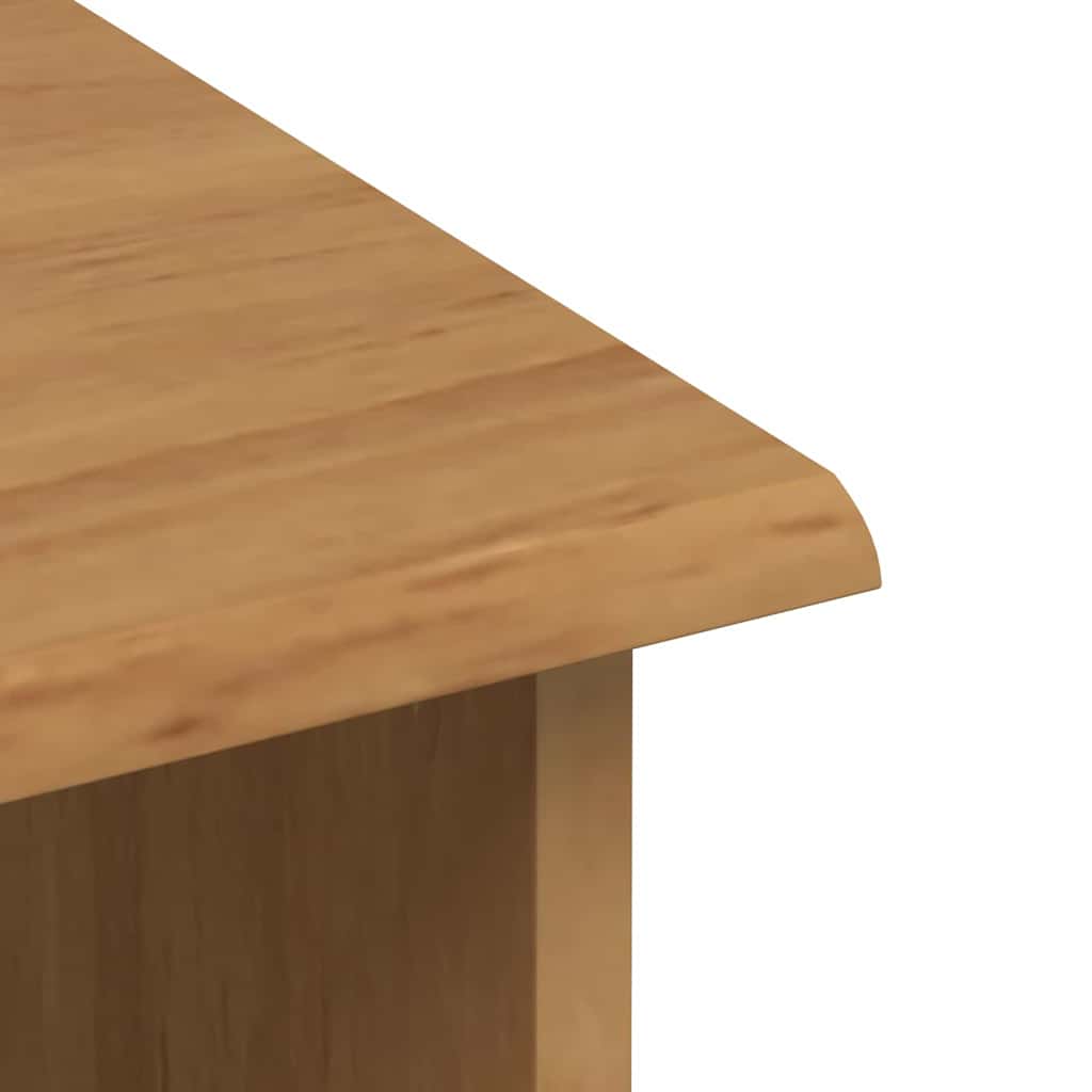 Hutch ASKIM Brown 91 x 30 x 104 cm Solid pine wood