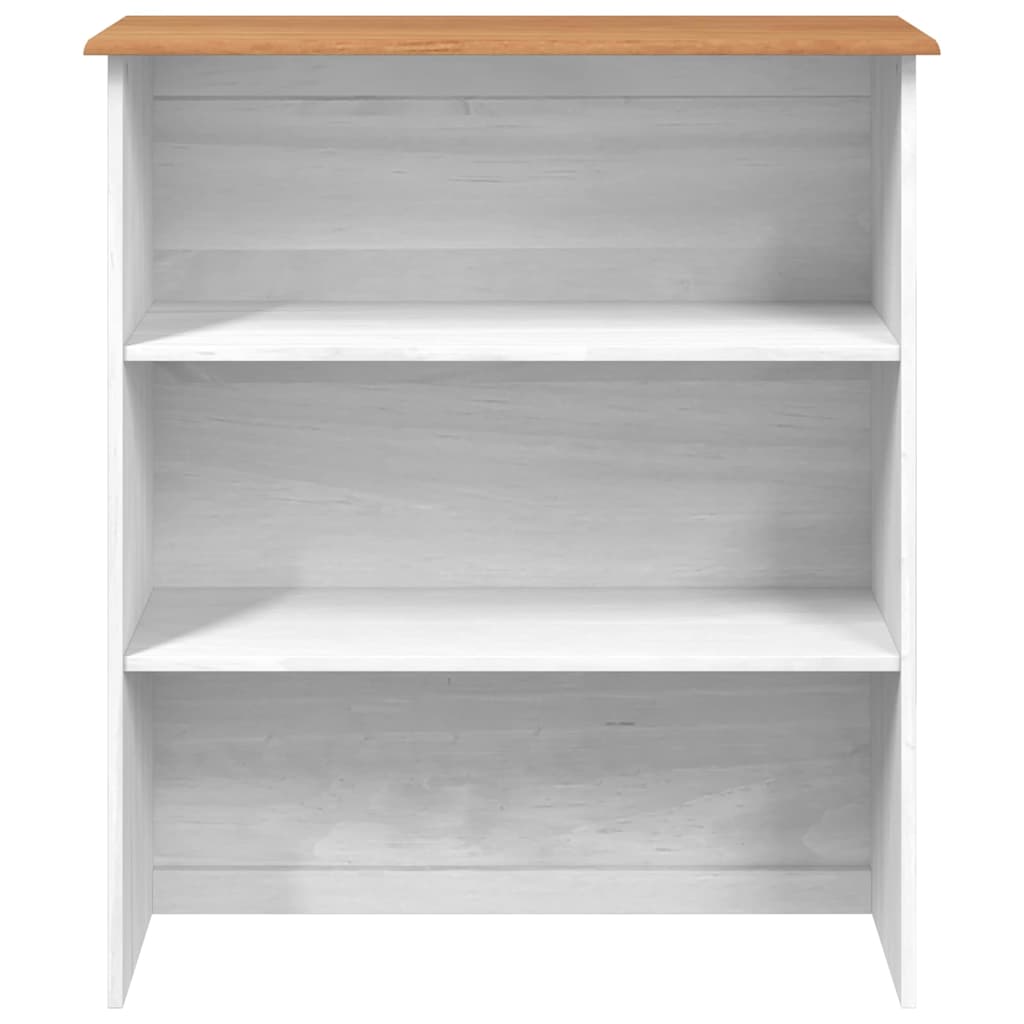 Hutch ASKIM White 91 x 30 x 104 cm Solid pine wood