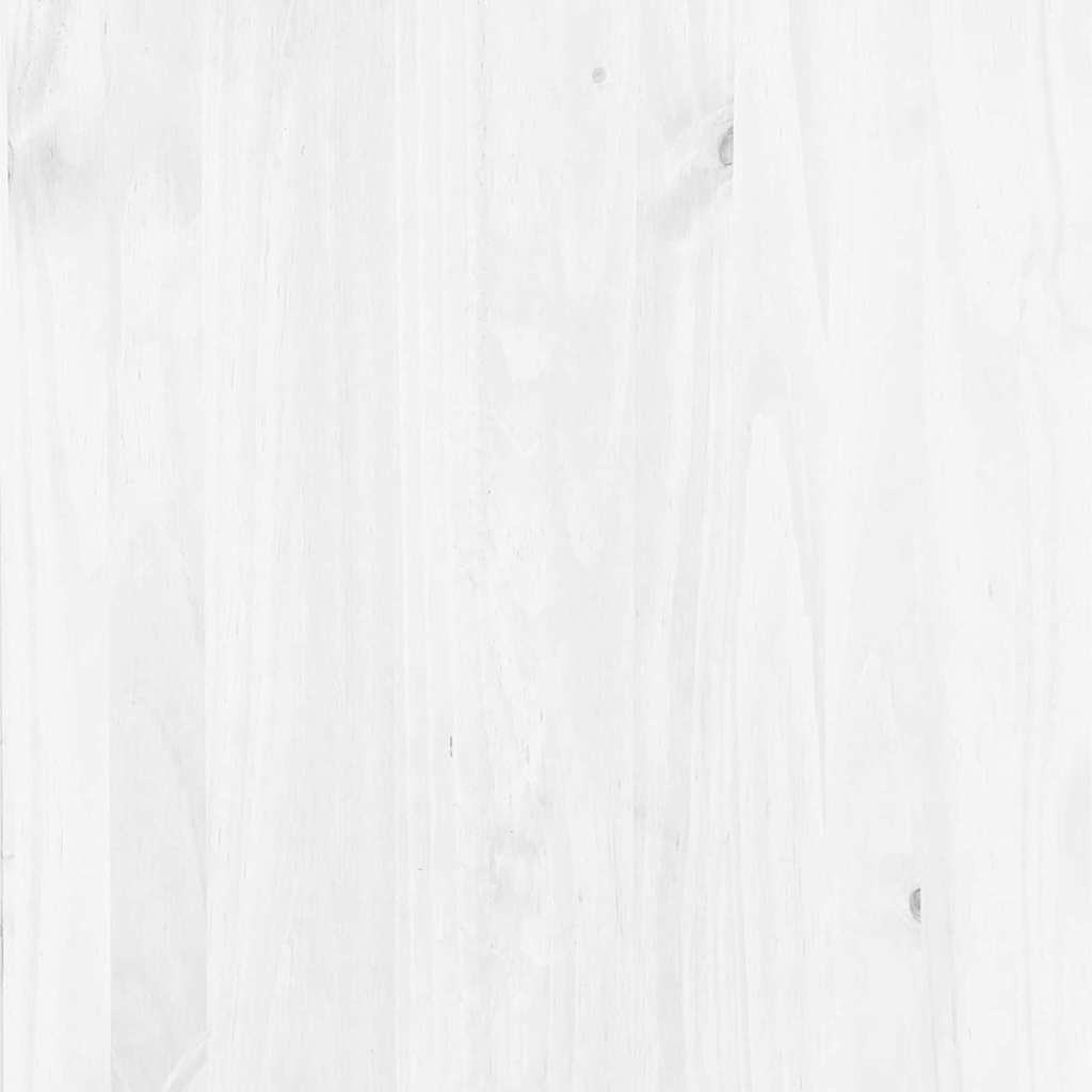 Hutch ASKIM White 91 x 30 x 104 cm Solid pine wood