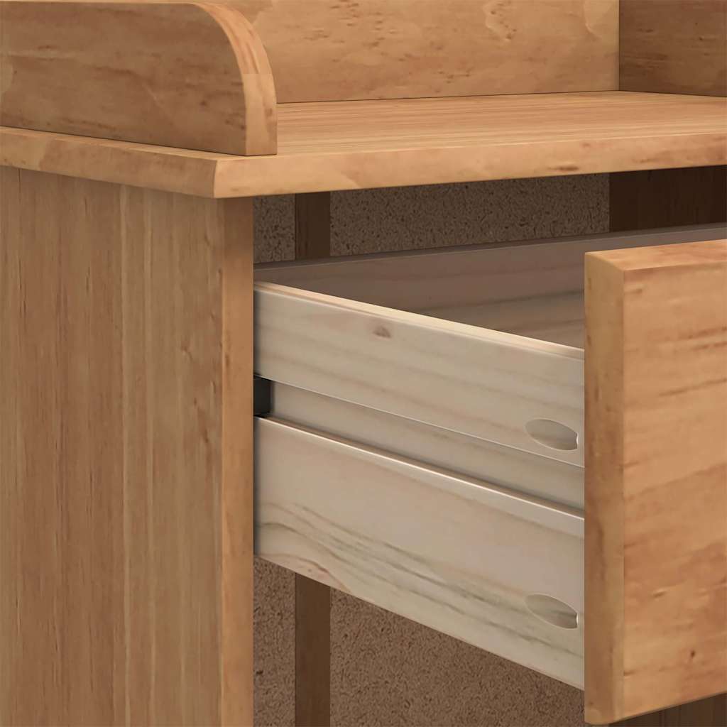 Wine Cabinet ASKIM Brown 57 x 37 x 114 cm Solid pine wood