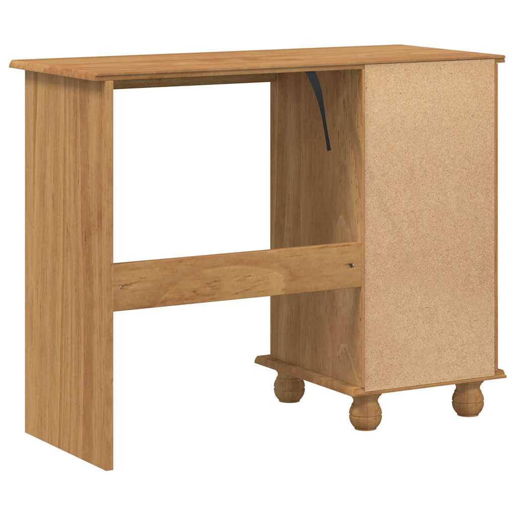 Desk with Drawer ASKIM Brown 95 x 40 x 75 cm Solid pine wood