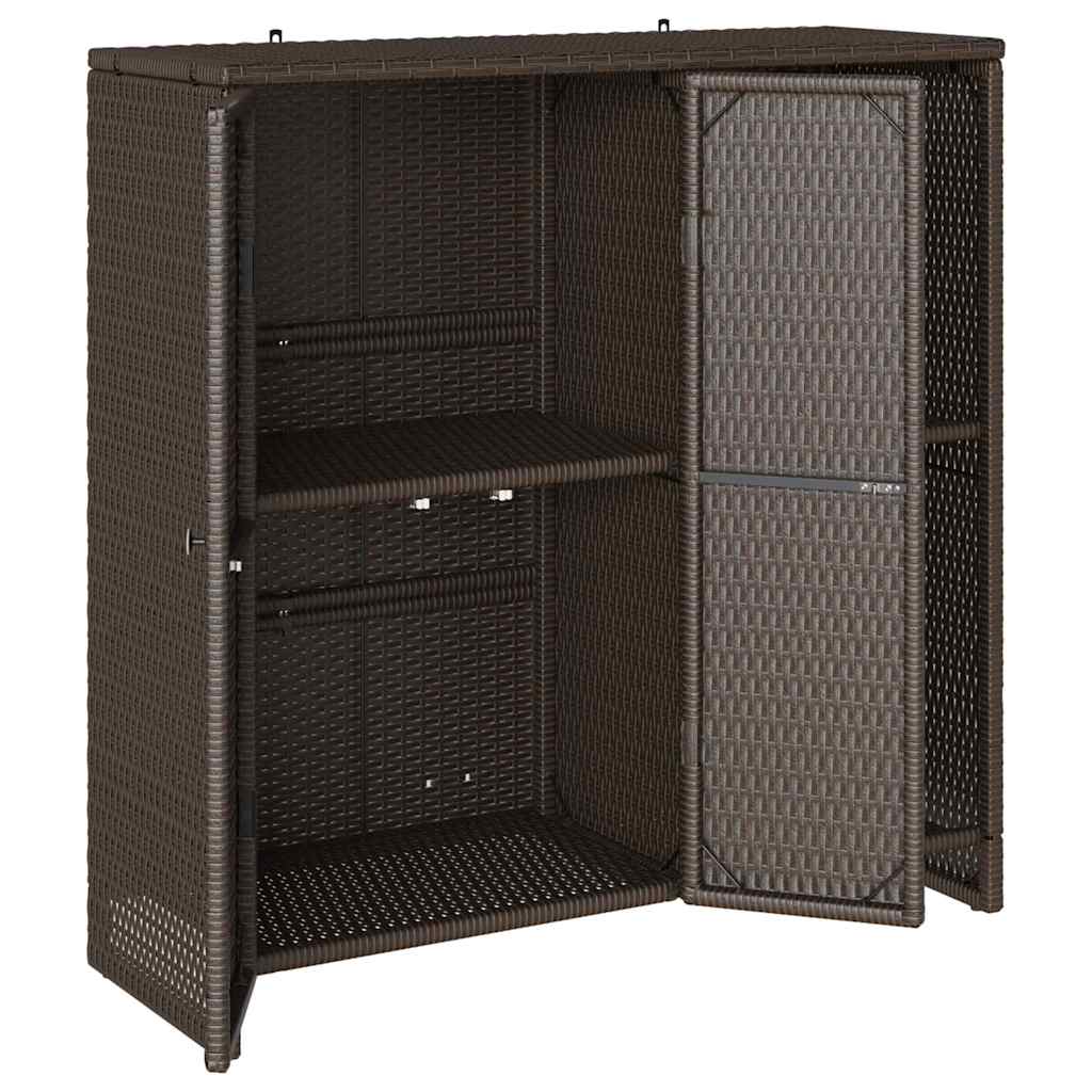 Storage Cabinet with Storage Brown 100 x 36 x 102 cm Rattan