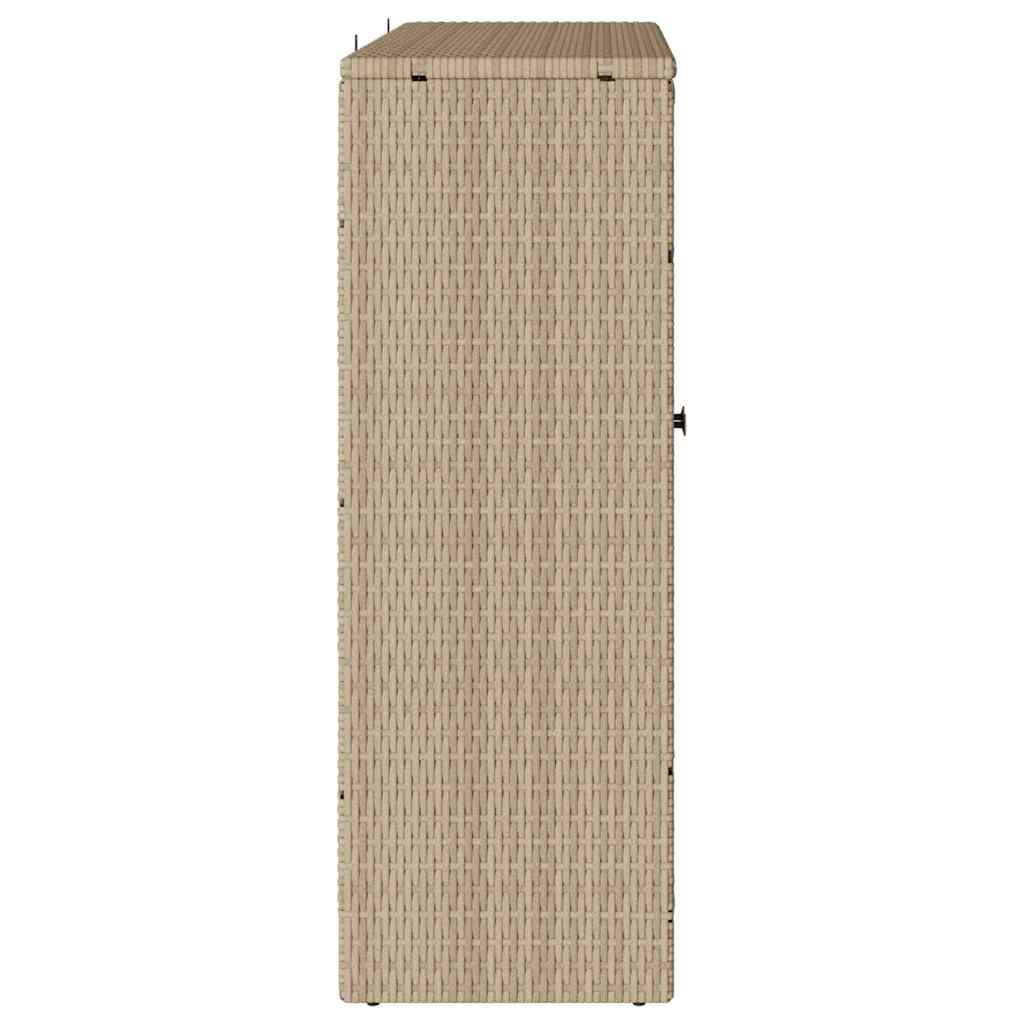Storage Cabinet with Storage Beige 100 x 36 x 102 cm Rattan
