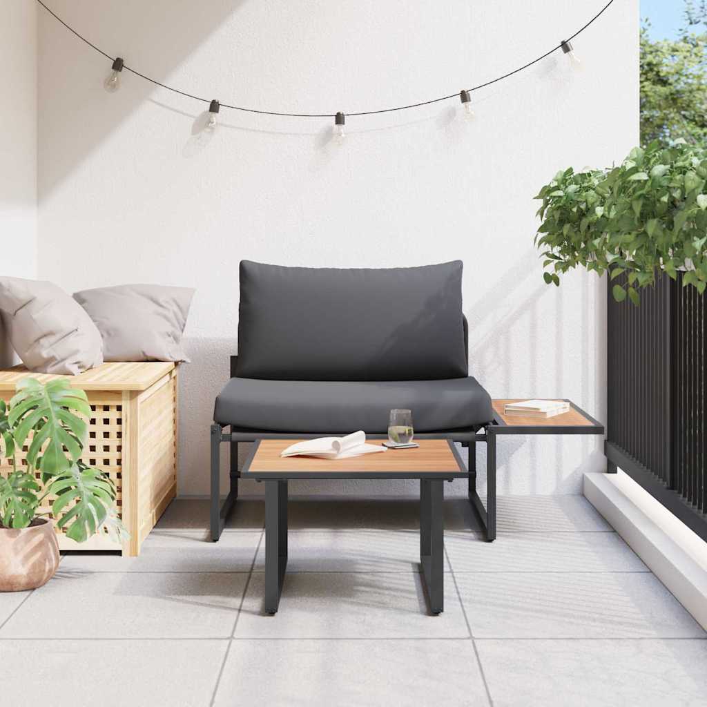 Garden Sofa Set 2 pcs Anthracite Steel