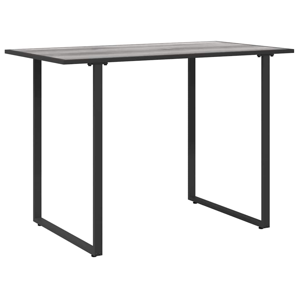 Garden Table Grey 100 x 55 x 70 cm Steel and DPC