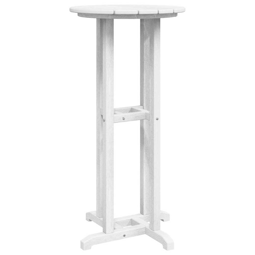 Bar Table White 55 x 55 x 107 cm HDPE