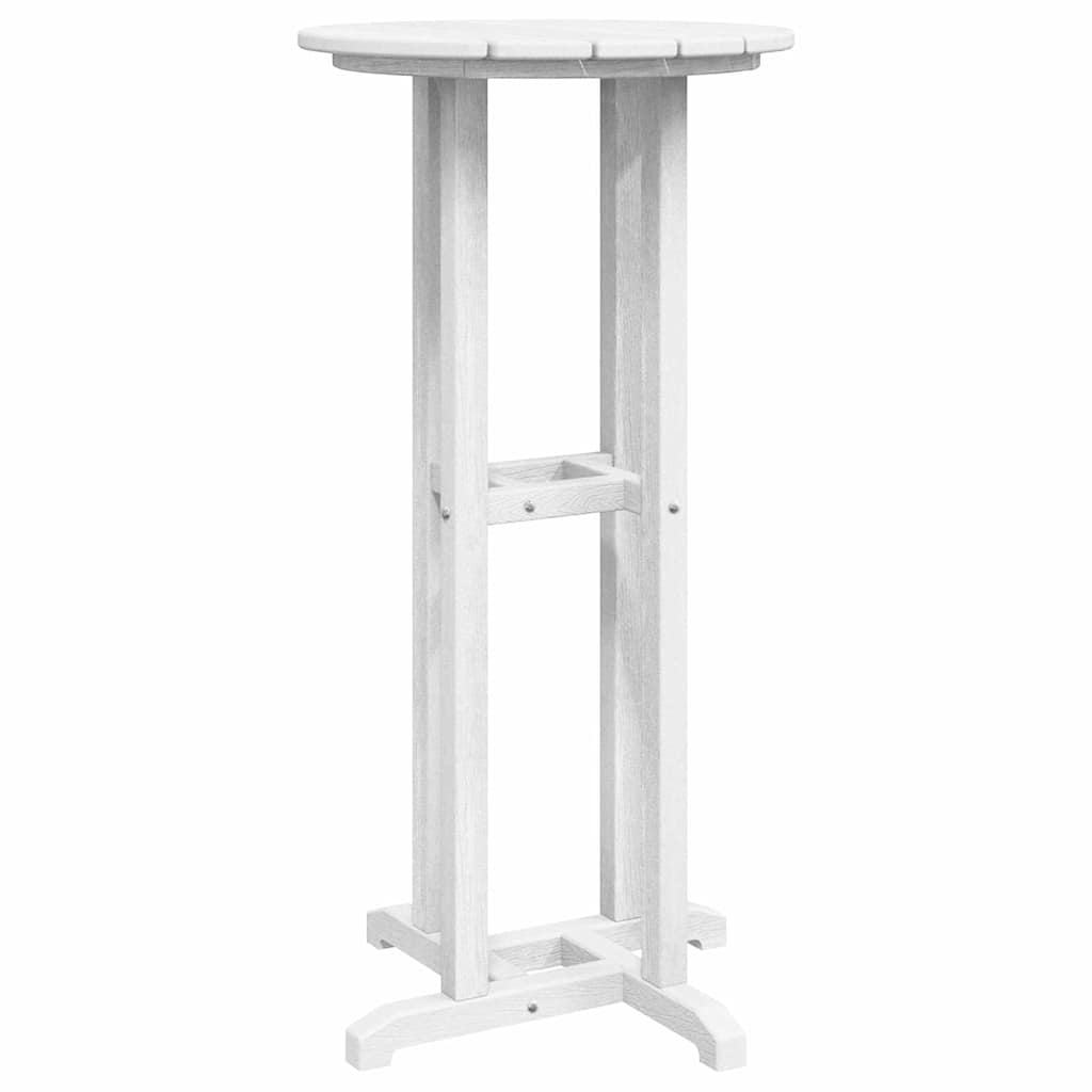 Bar Table White 55 x 55 x 107 cm HDPE