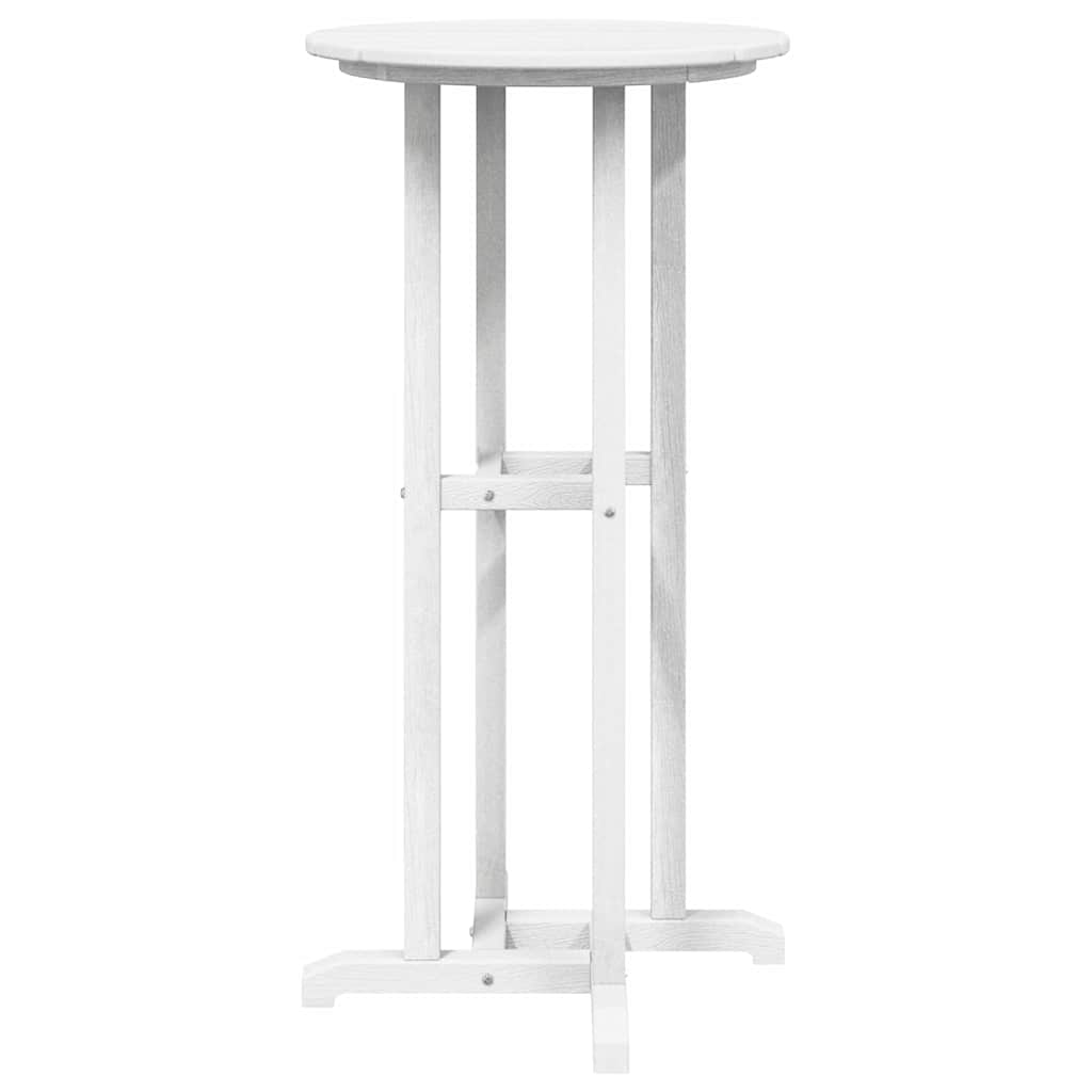 Bar Table White 55 x 55 x 107 cm HDPE