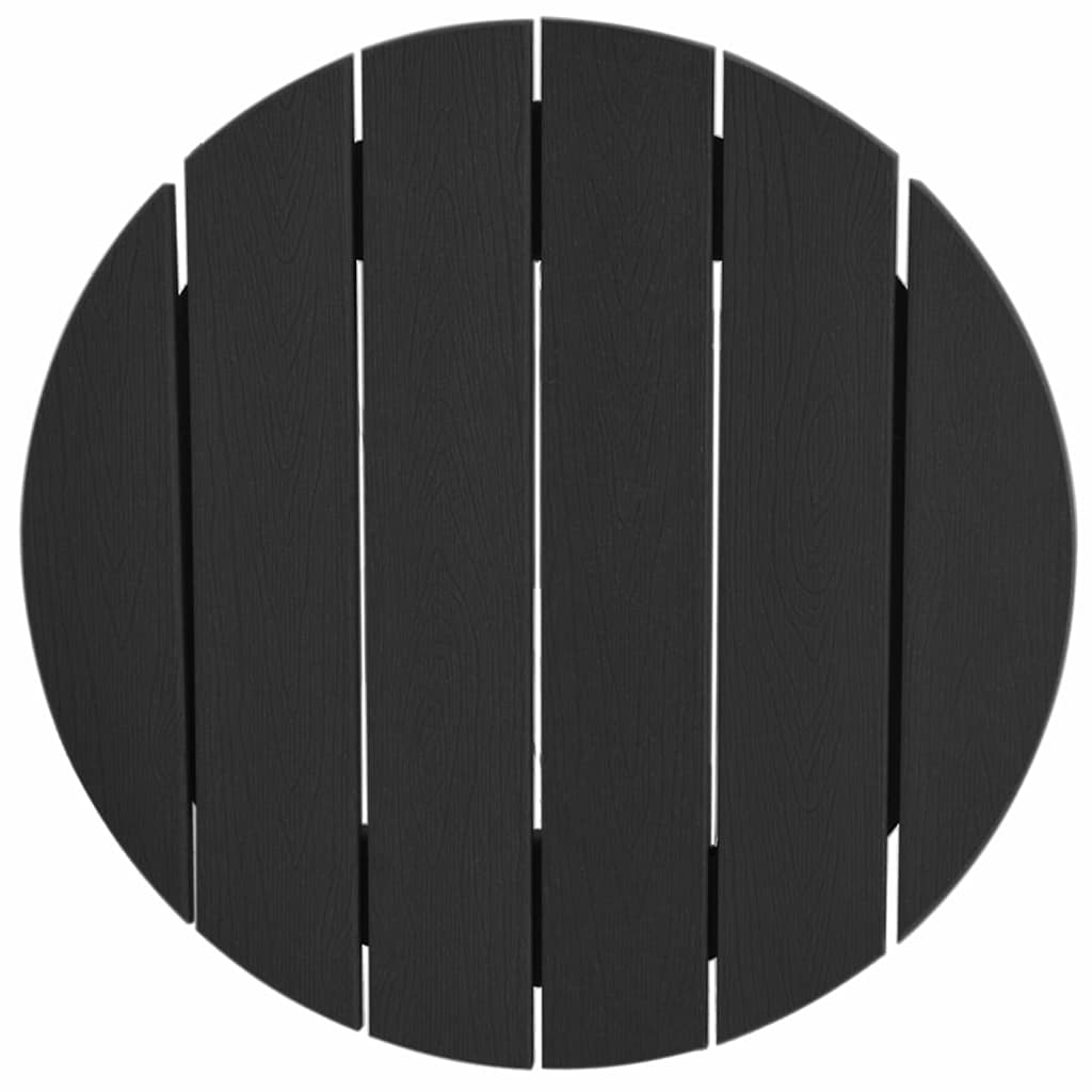 Bar Table Black 55 x 55 x 107 cm HDPE