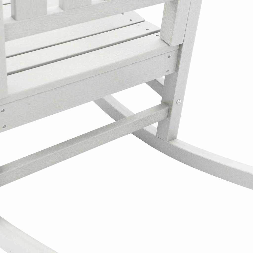 Garden Rocking Chair White 70 x 92 x 108cm HDPE