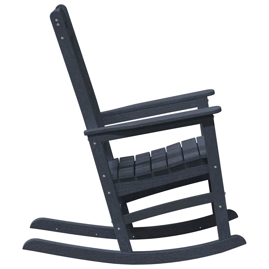 Garden Rocking Chair Navy 70 x 92 x 108cm HDPE